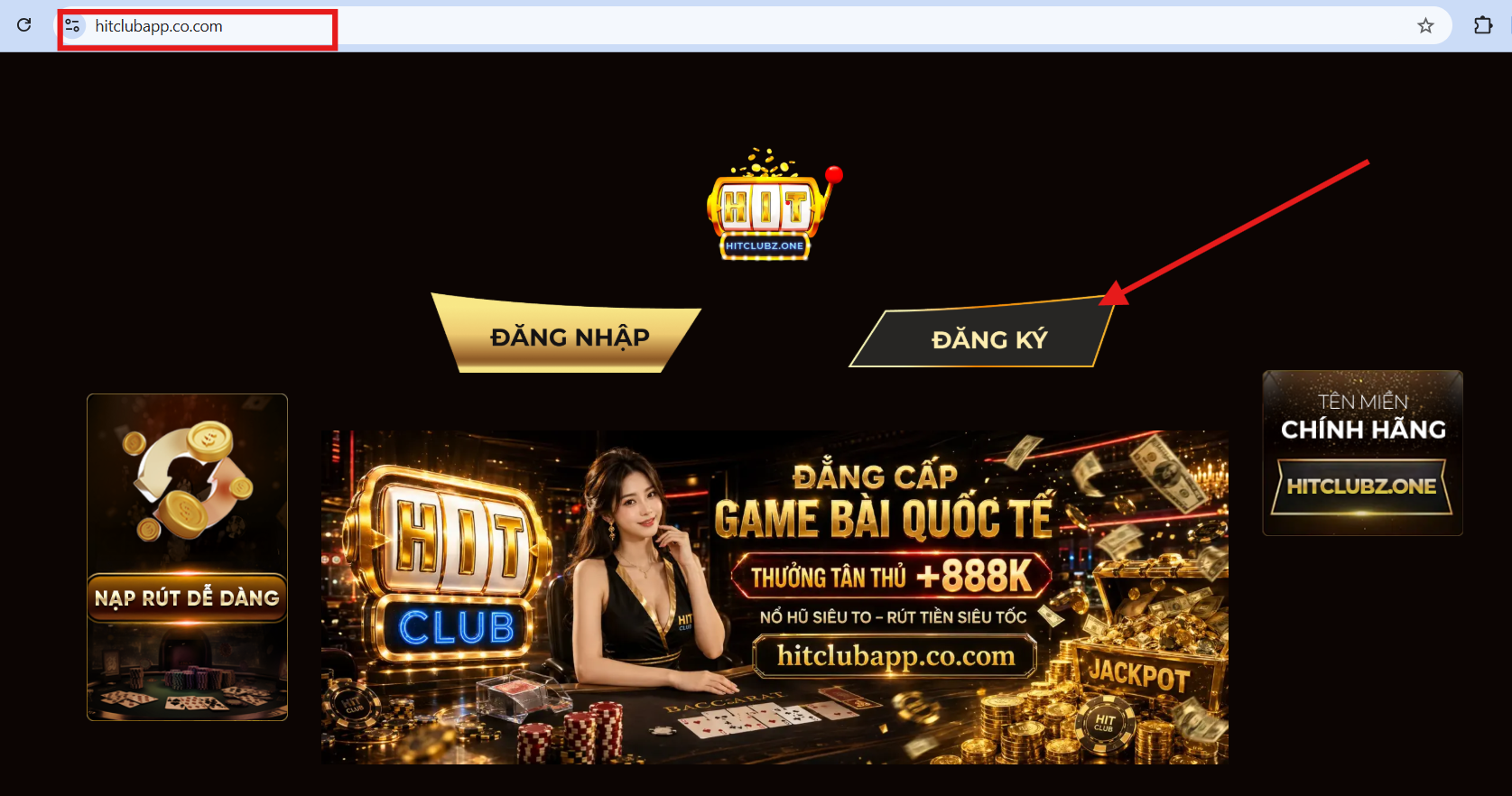 Đăng Ký HitClub - Hướng Dẫn Tạo Tài Khoản Nhanh Nhất 2026 2 dang ky hitclub 1