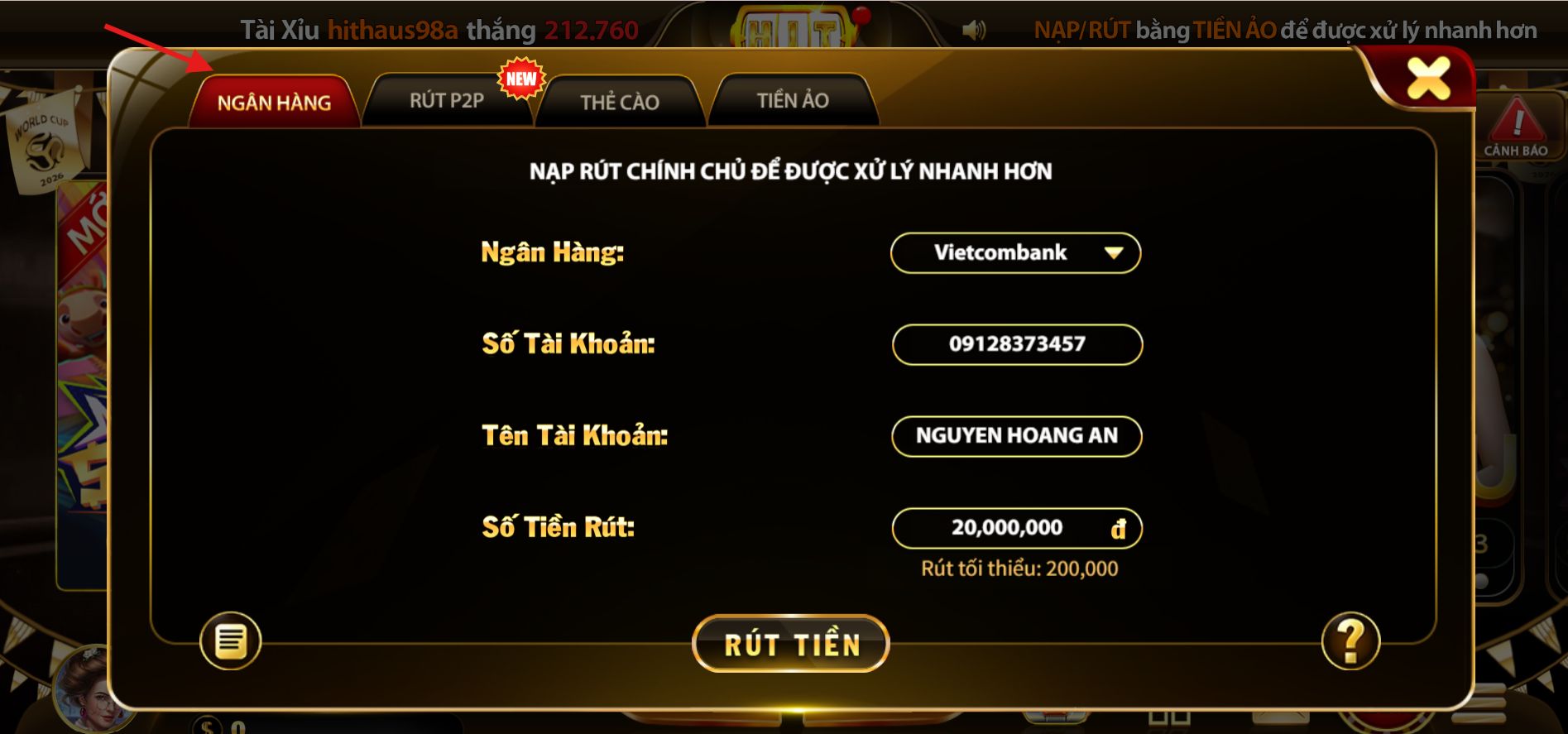 Rút Tiền HitClub - Giao Dịch Nhanh, An Toàn, Free 2026 2 rut tien hitclub 2